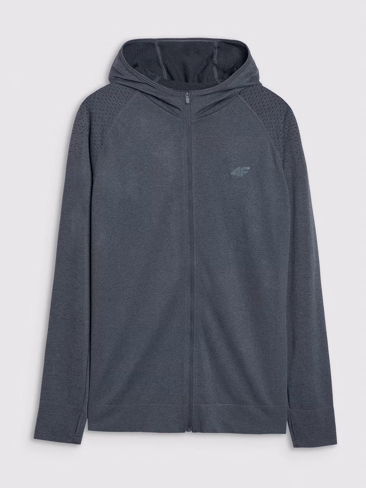 Bluza do biegania w terenie szybkoschnąca męska - szara