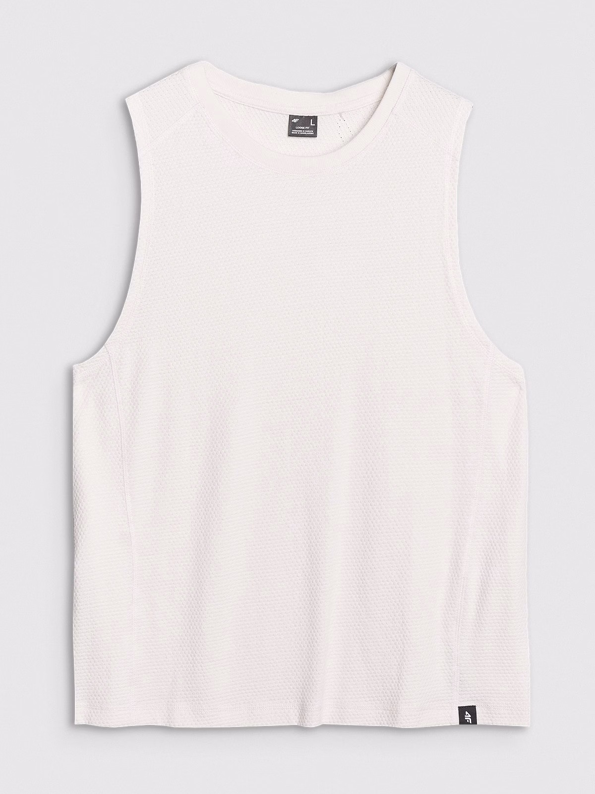 Tank top oversize męski - biały