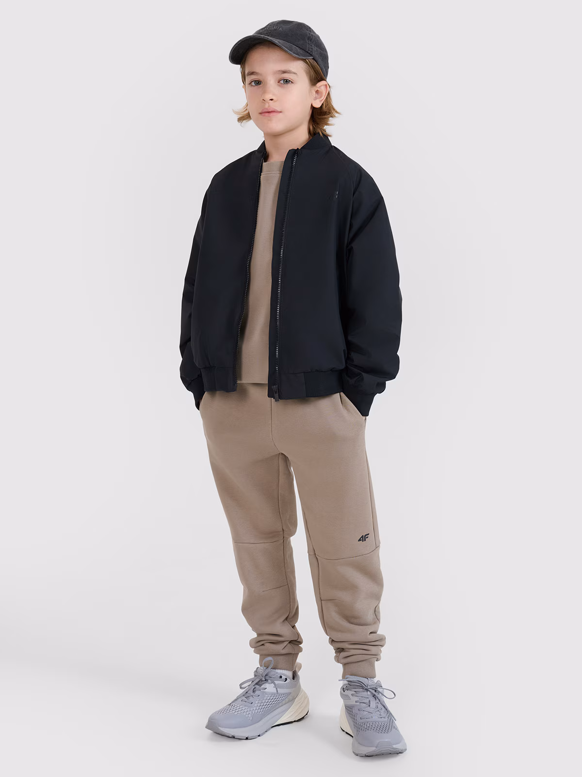 Kurtka przejściowa bomberka chłopięca - czarna