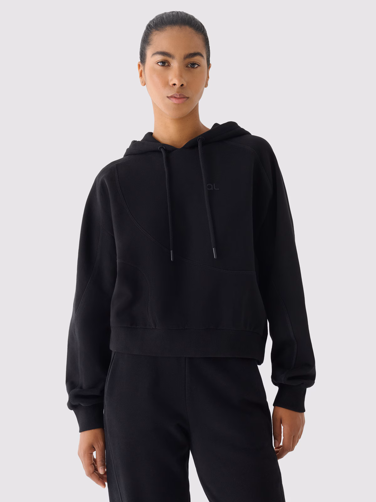 Bluza dresowa z kapturem damska 4F x Anna Lewandowska - beżowa