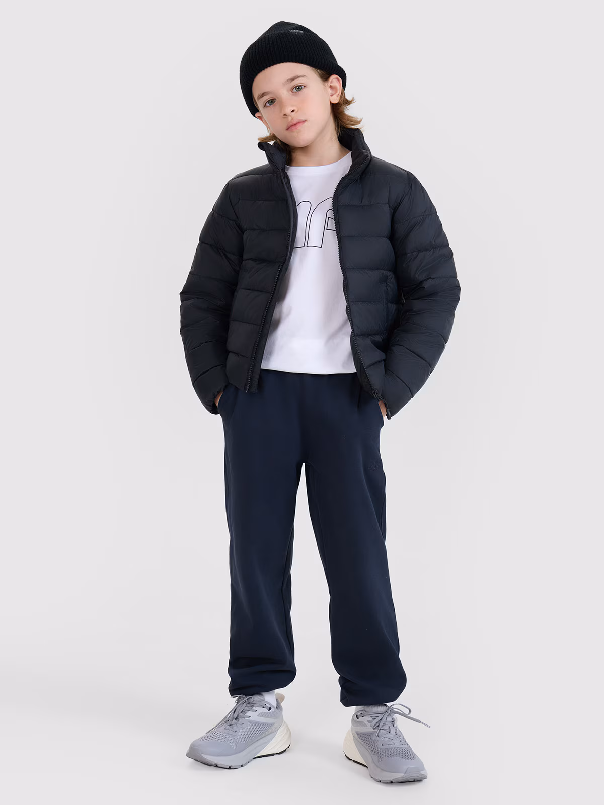 Kurtka puchowa z wypełnieniem syntetycznym chłopięca - zielona