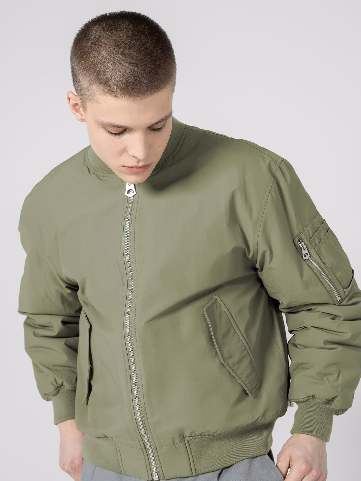 Kurtka przejściowa bomber męska Outhorn - khaki