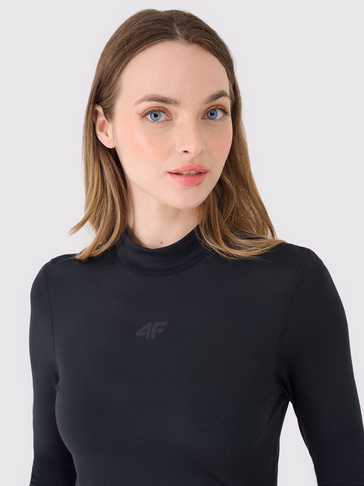 Bielizna termiczna drapana (góra) damska - czarna