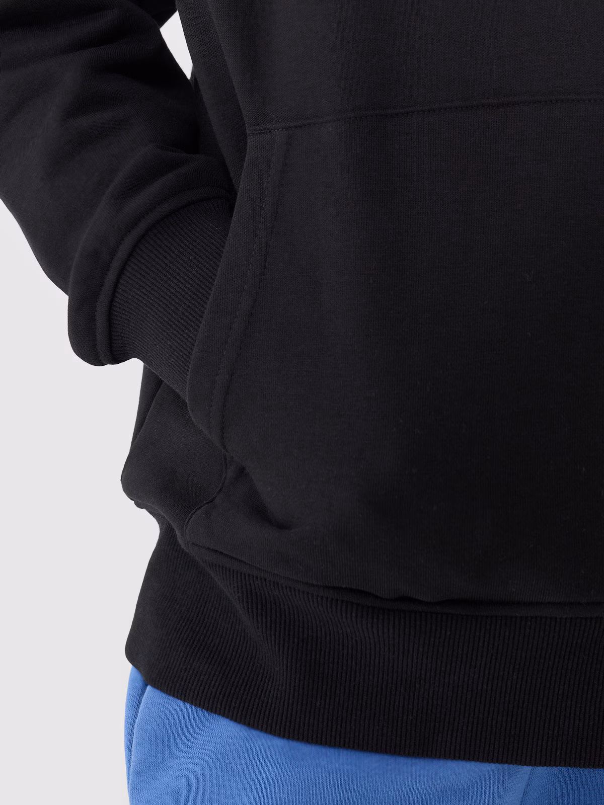 Bluza dresowa nierozpinana z kapturem chłopięca - pomarańczowa