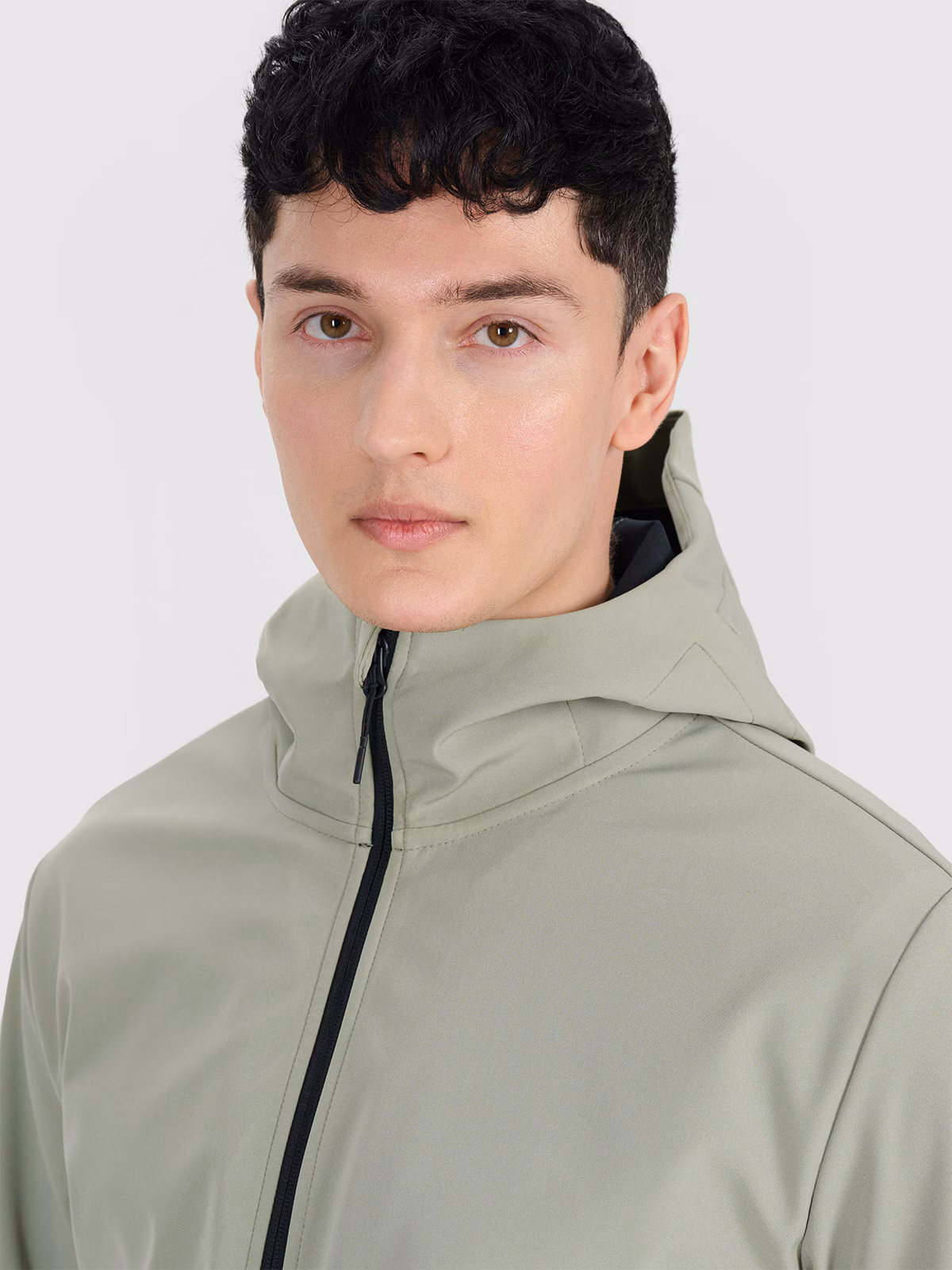 Kurtka softshell wiatroodporna membrana 5000 męska - czarna