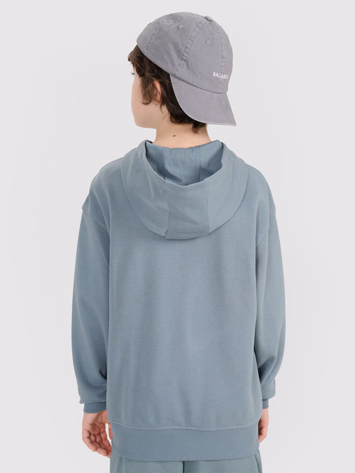 Bluza dresowa rozpinana z kapturem chłopięca - turkusowa