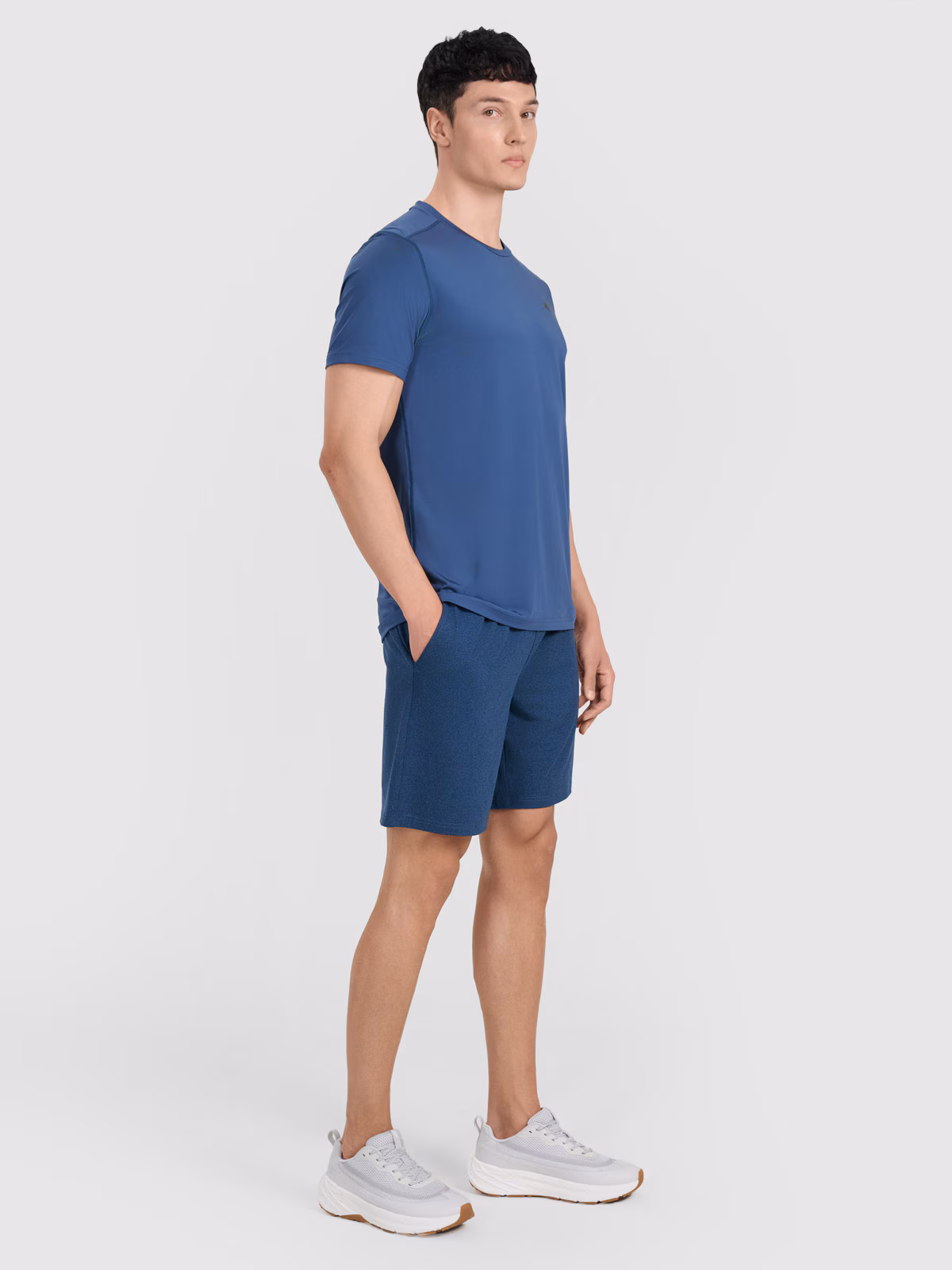 Spodenki treningowe szybkoschnące męskie - granatowe