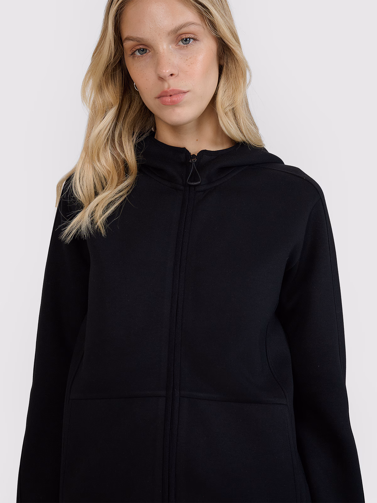 Bluza dresowa rozpinana z kapturem damska - miętowa