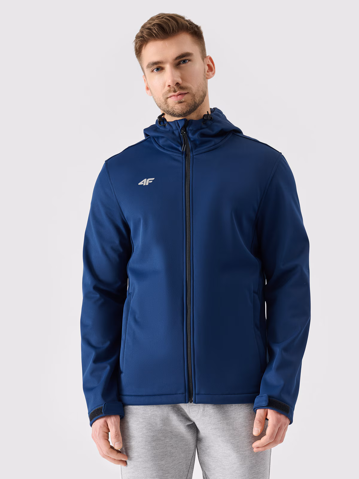 Kurtka softshell wiatroodporna membrana 5 000 męska - szara