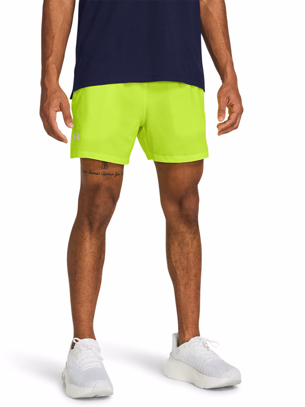 Spodenki do biegania męskie Under Armour UA Launch 5'' Shorts - zielone