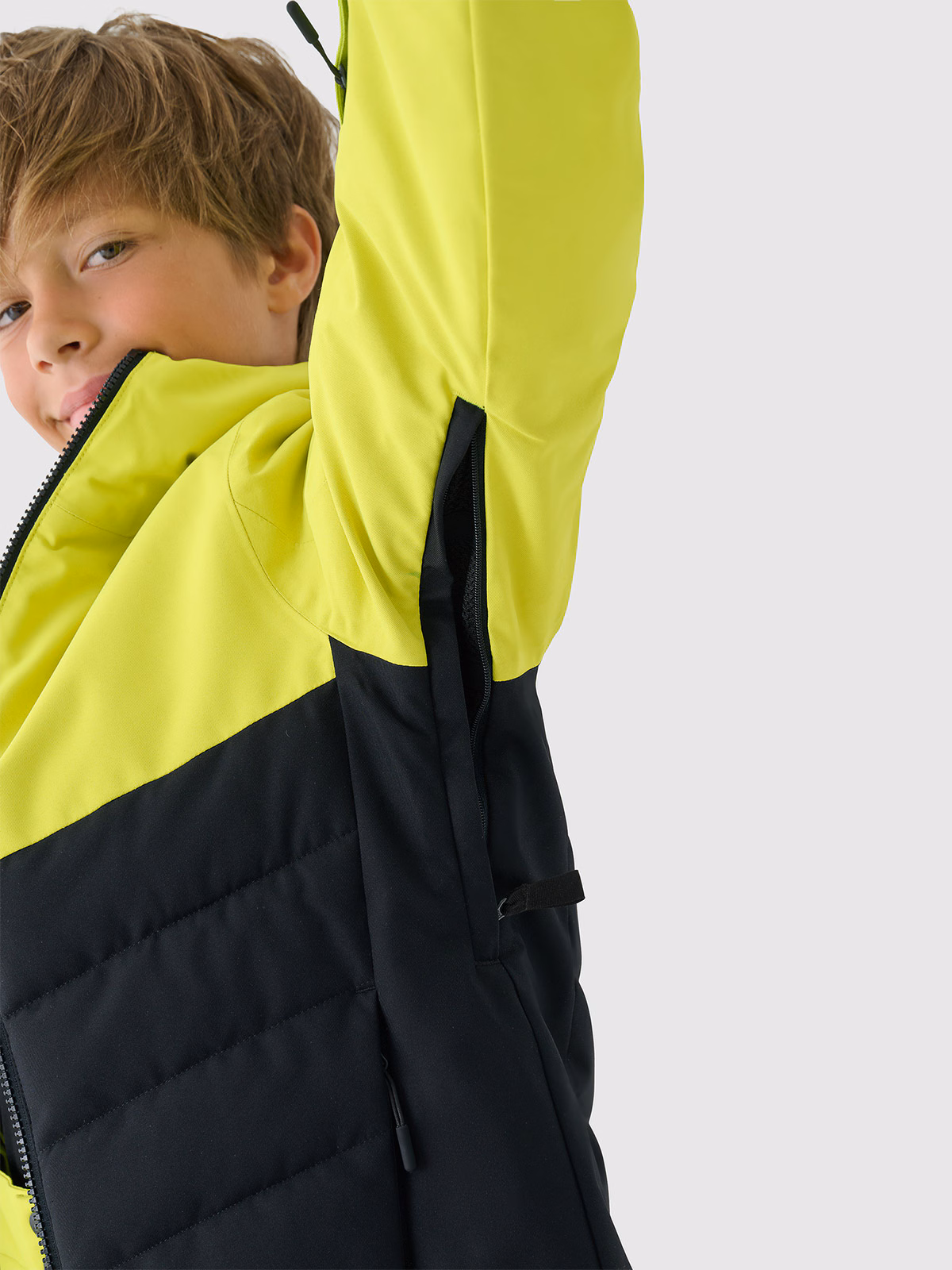 Kurtka narciarska membrana 5000 chłopięca - zielona