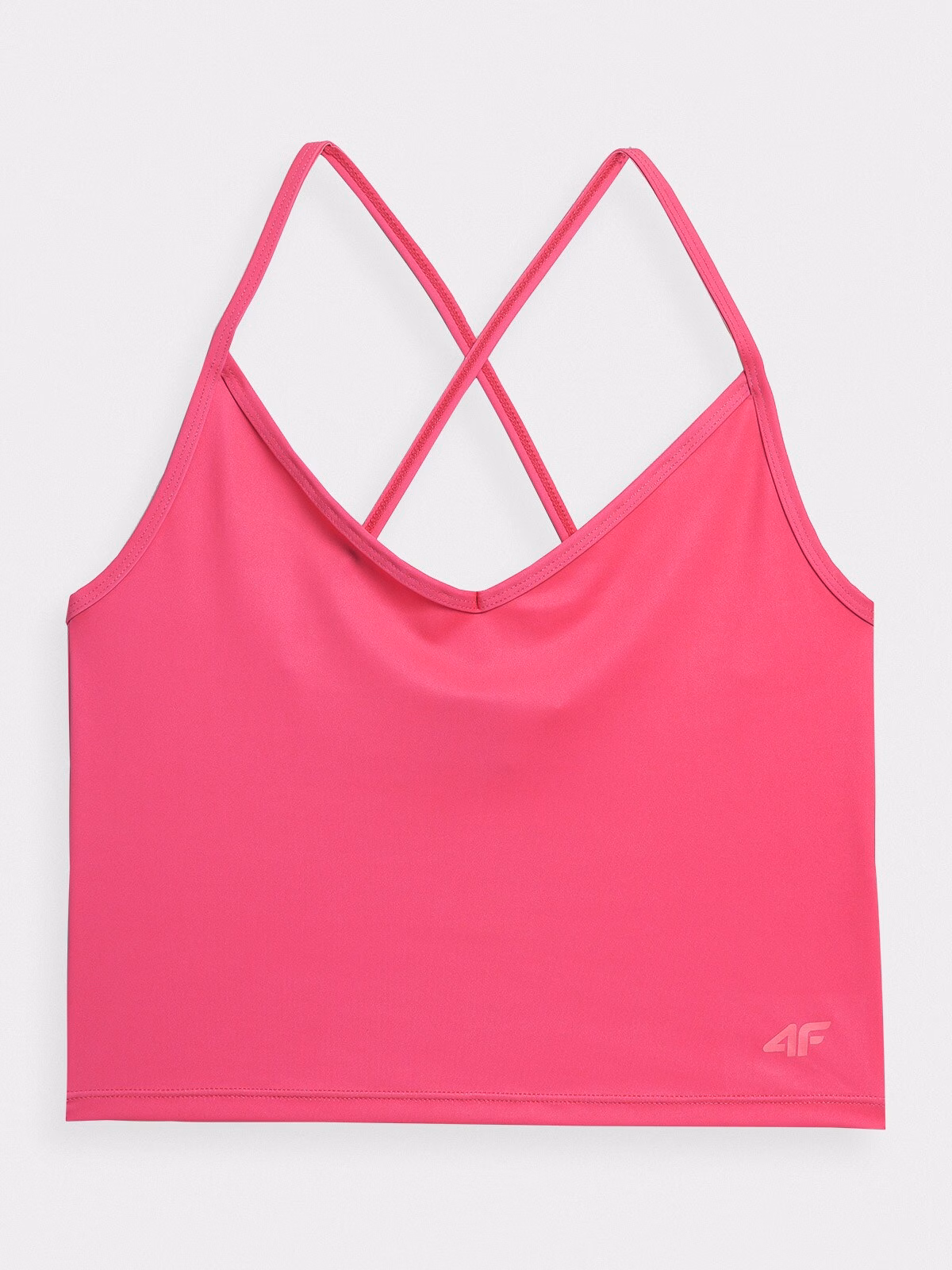 Crop top slim gładki damski