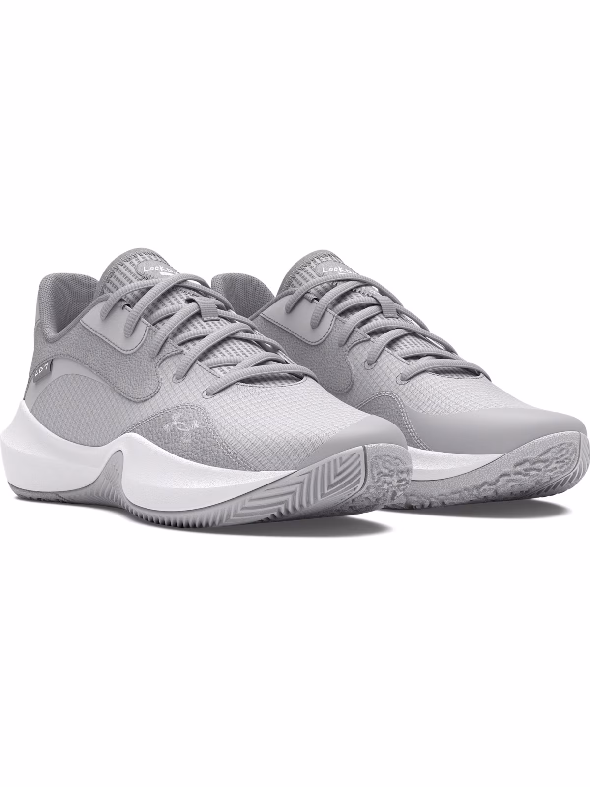 Buty do koszykówki uniseks Under Armour UA Lockdown 7 Low - niebieskie