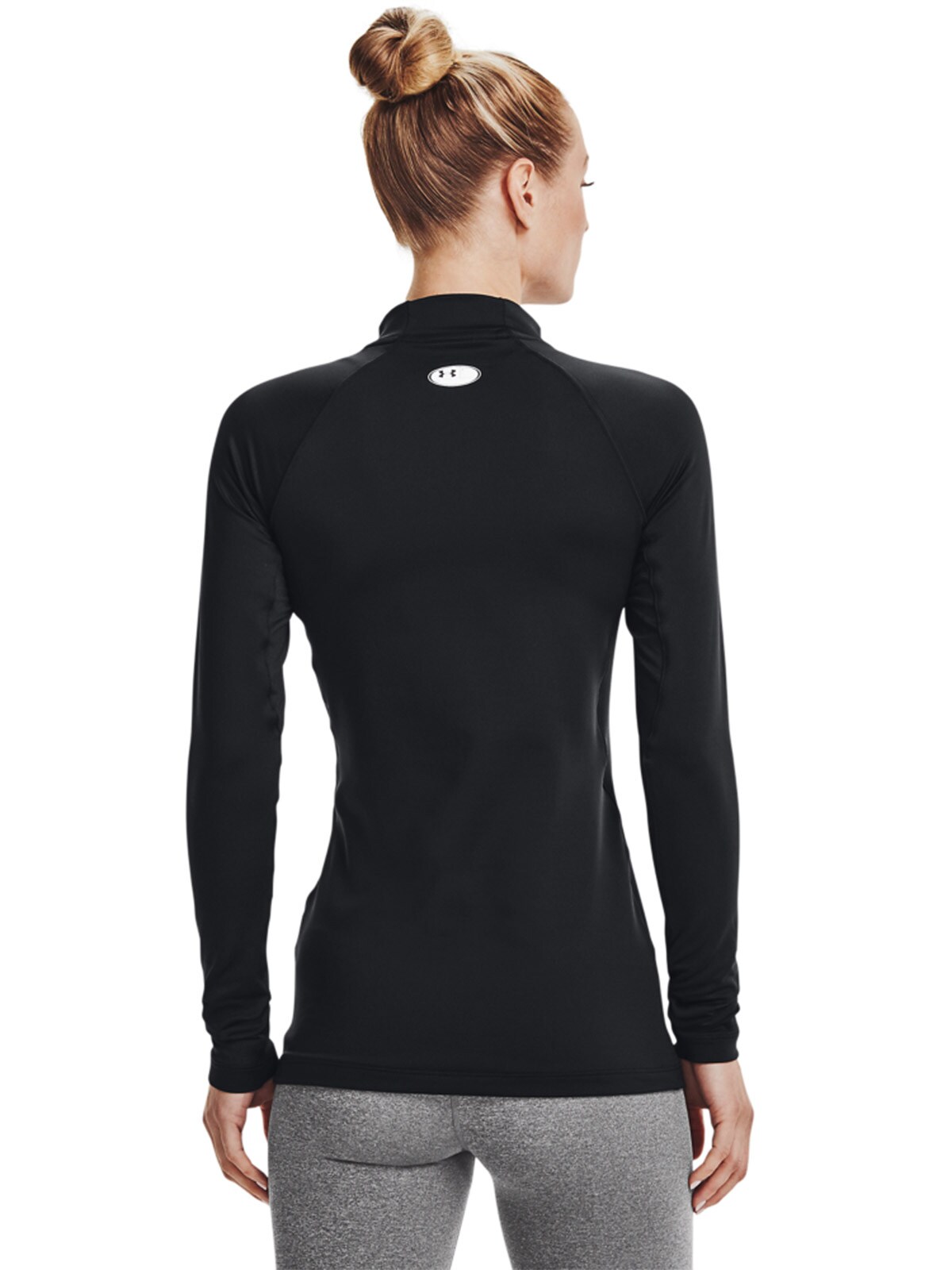 Longsleeve treningowy damski Under Armour UA CG Authentics Mockneck - czarny