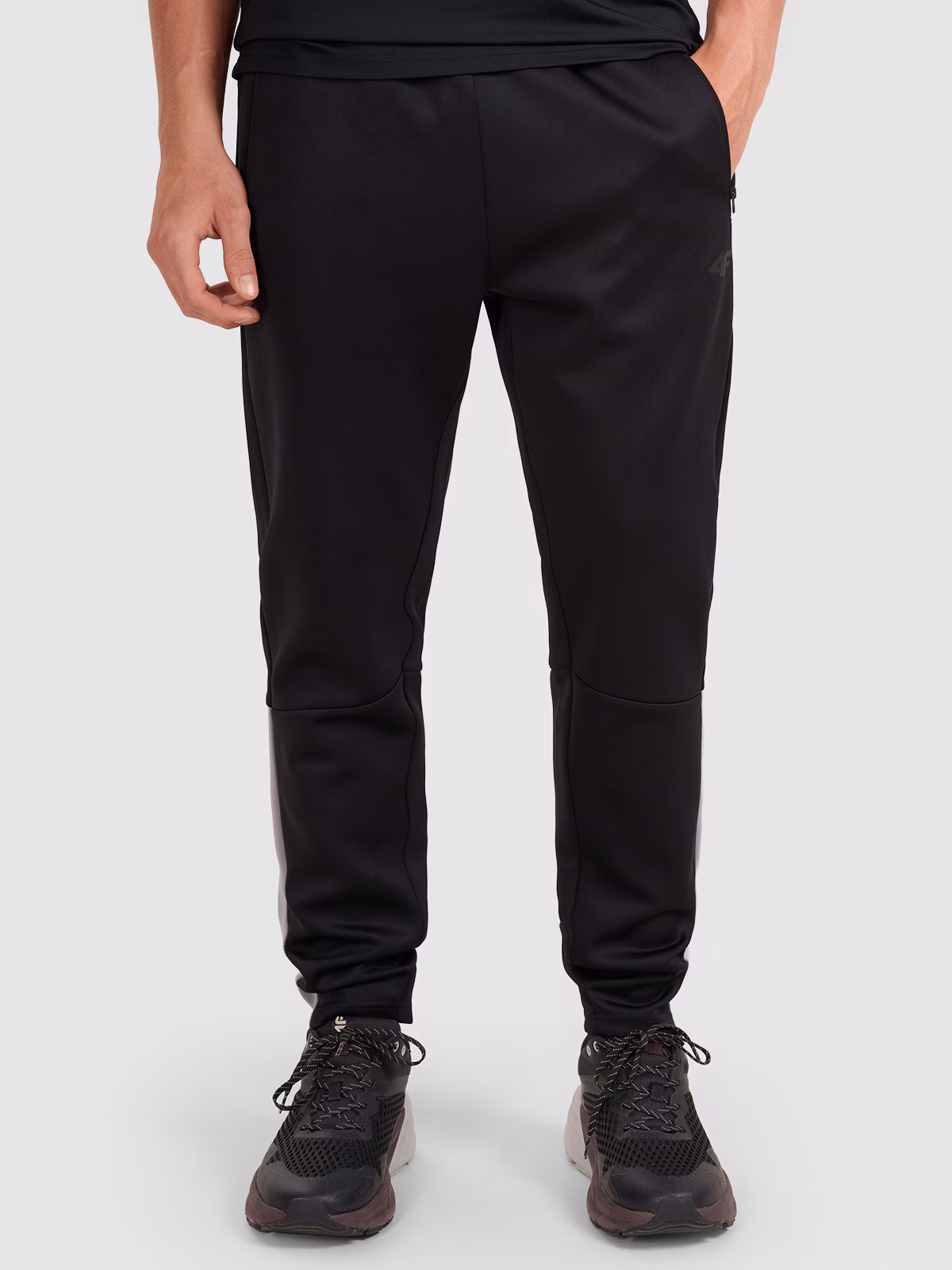 Spodnie treningowe szybkoschnące męskie - czarne