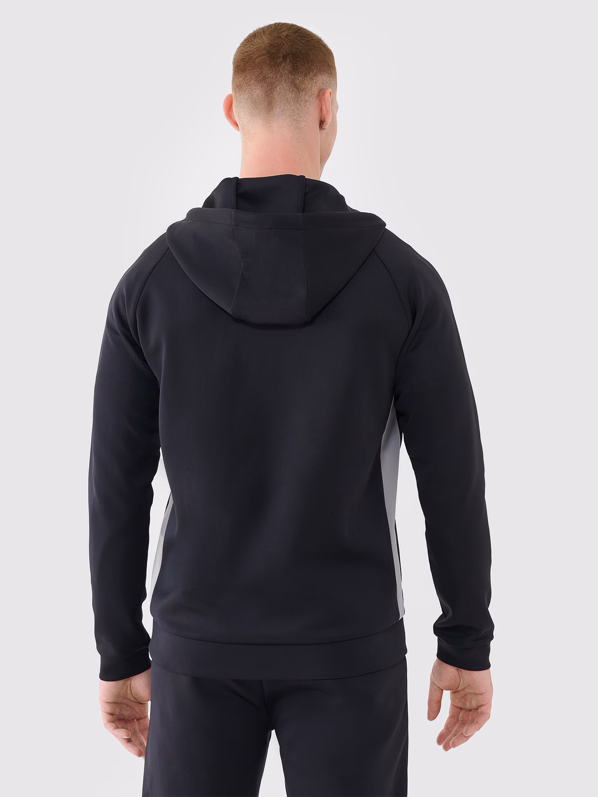 Bluza treningowa szybkoschnąca męska - czarna