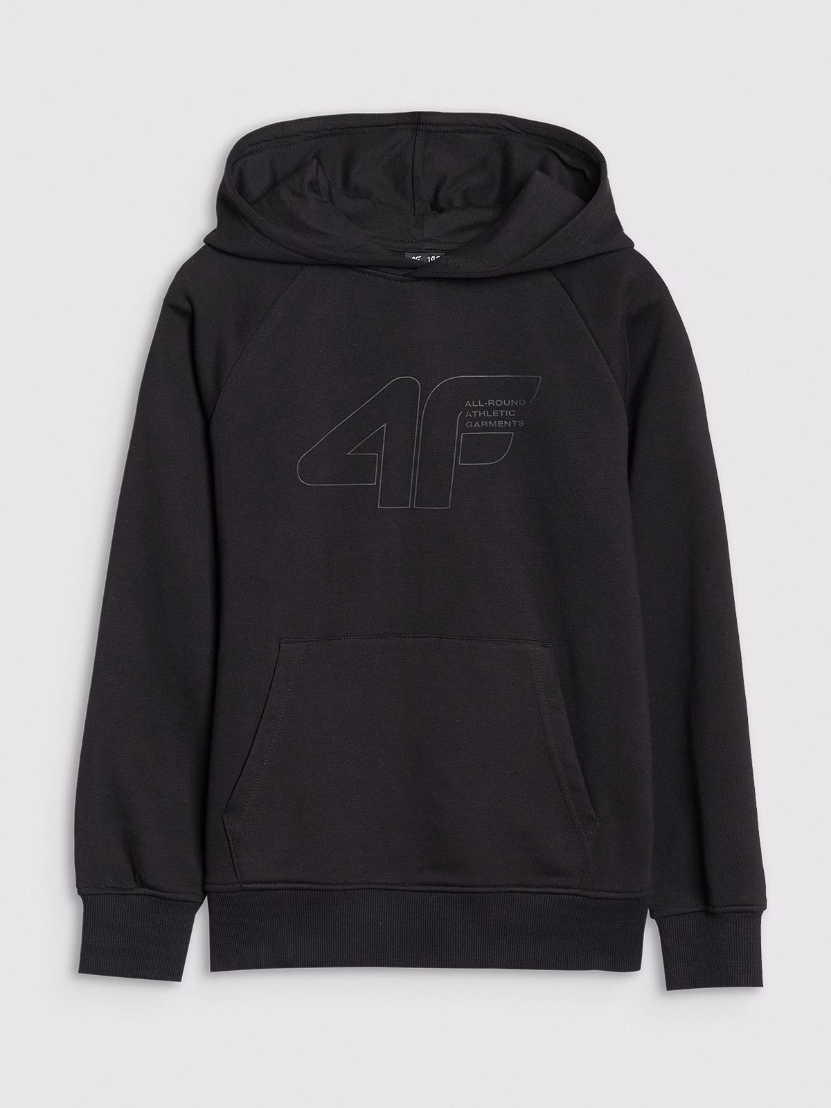 Bluza dresowa nierozpinana z kapturem chłopięca - pomarańczowa