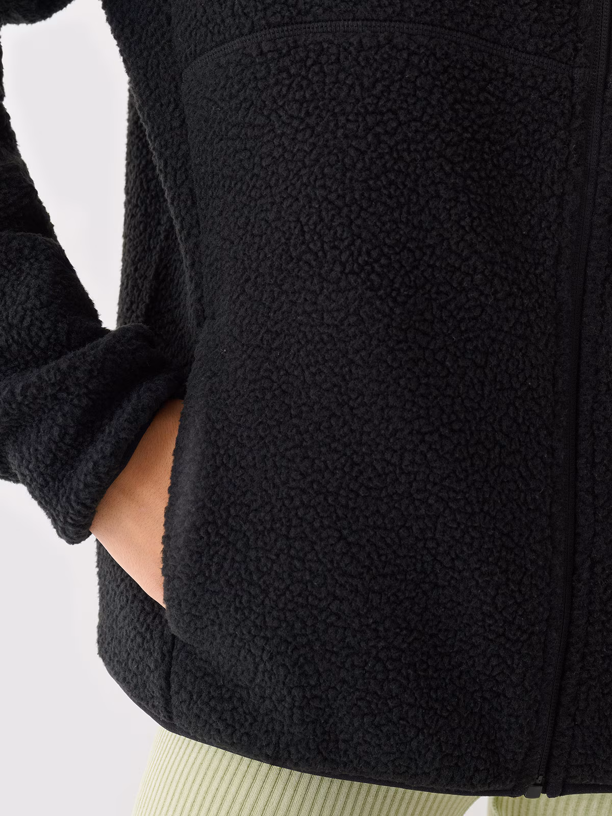 Polar sherpa ze stójką damski - czarny