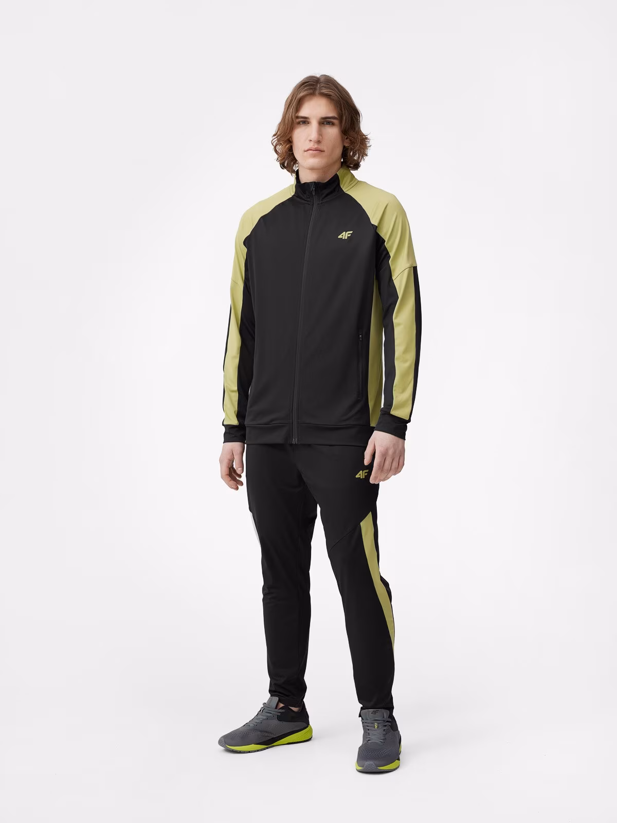 Bluza treningowa rozpinana bez kaptura męska