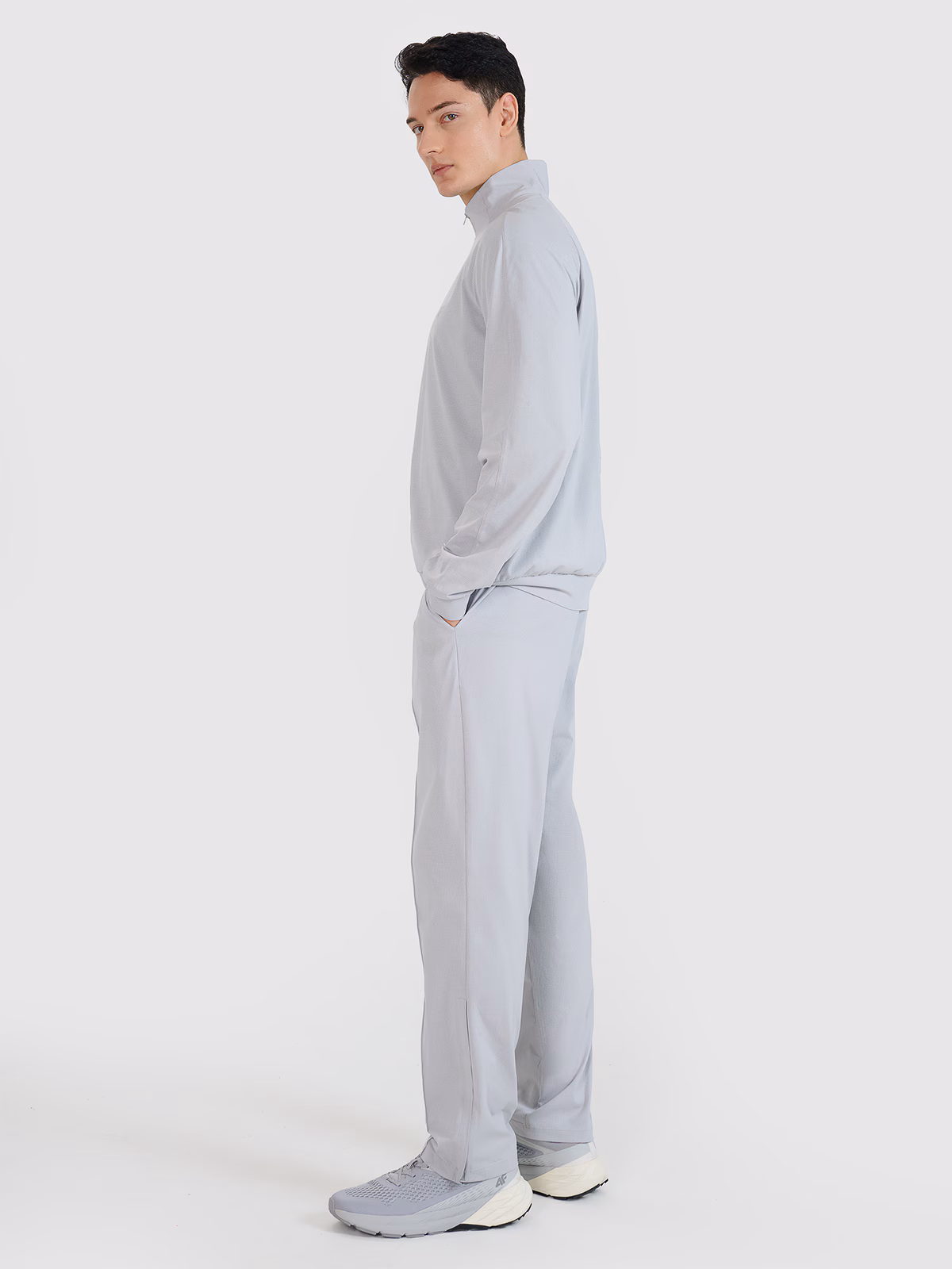 Spodnie treningowe szybkoschnące męskie - czarne