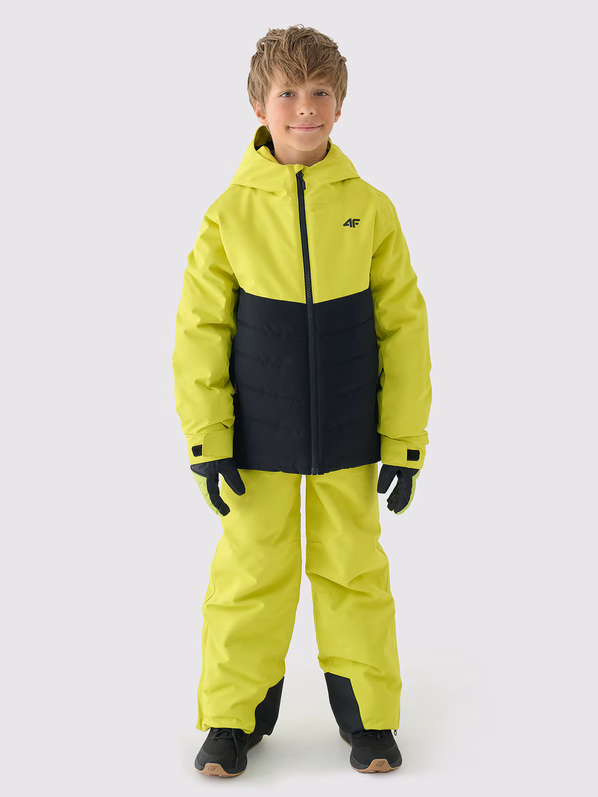 Kurtka narciarska membrana 5000 chłopięca - zielona