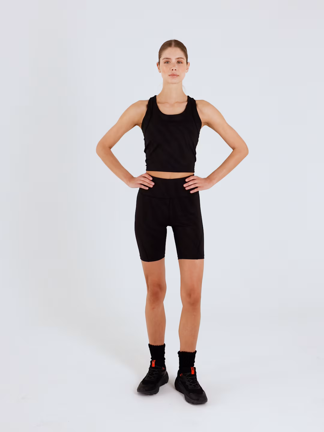 Legginsy kolarki treningowe damskie - czarne