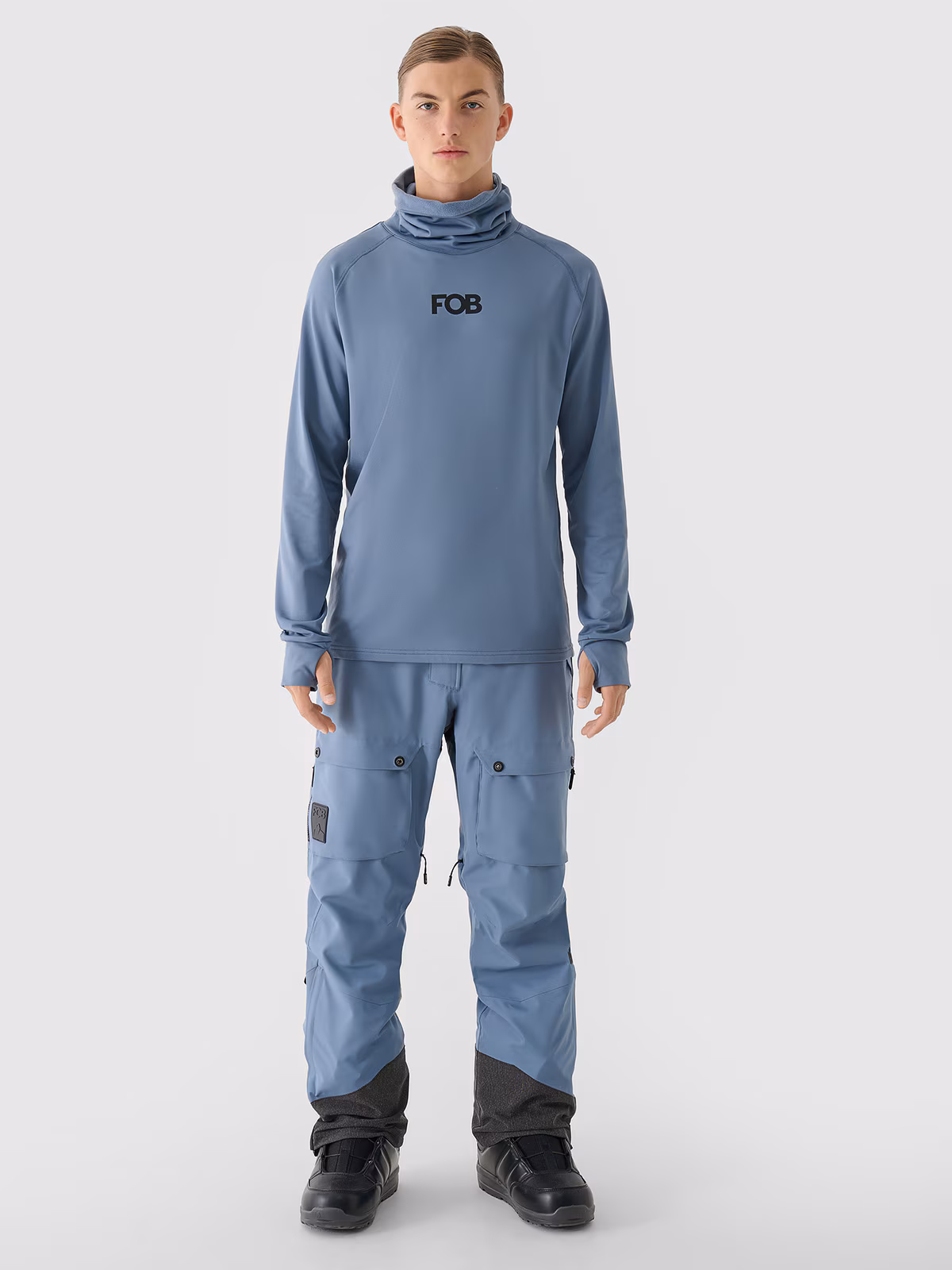 Bielizna termiczna drapana (góra) męska - czarna