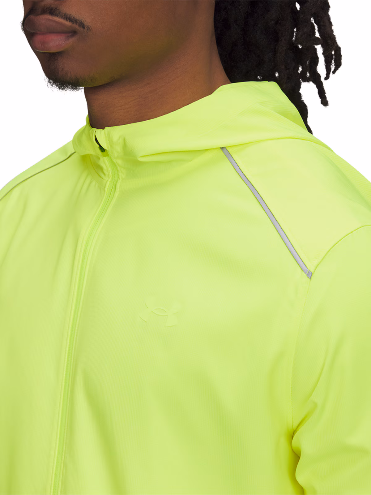 Kurtka do biegania męska Under Armour UA Storm Run Hooded Jacket - żółta