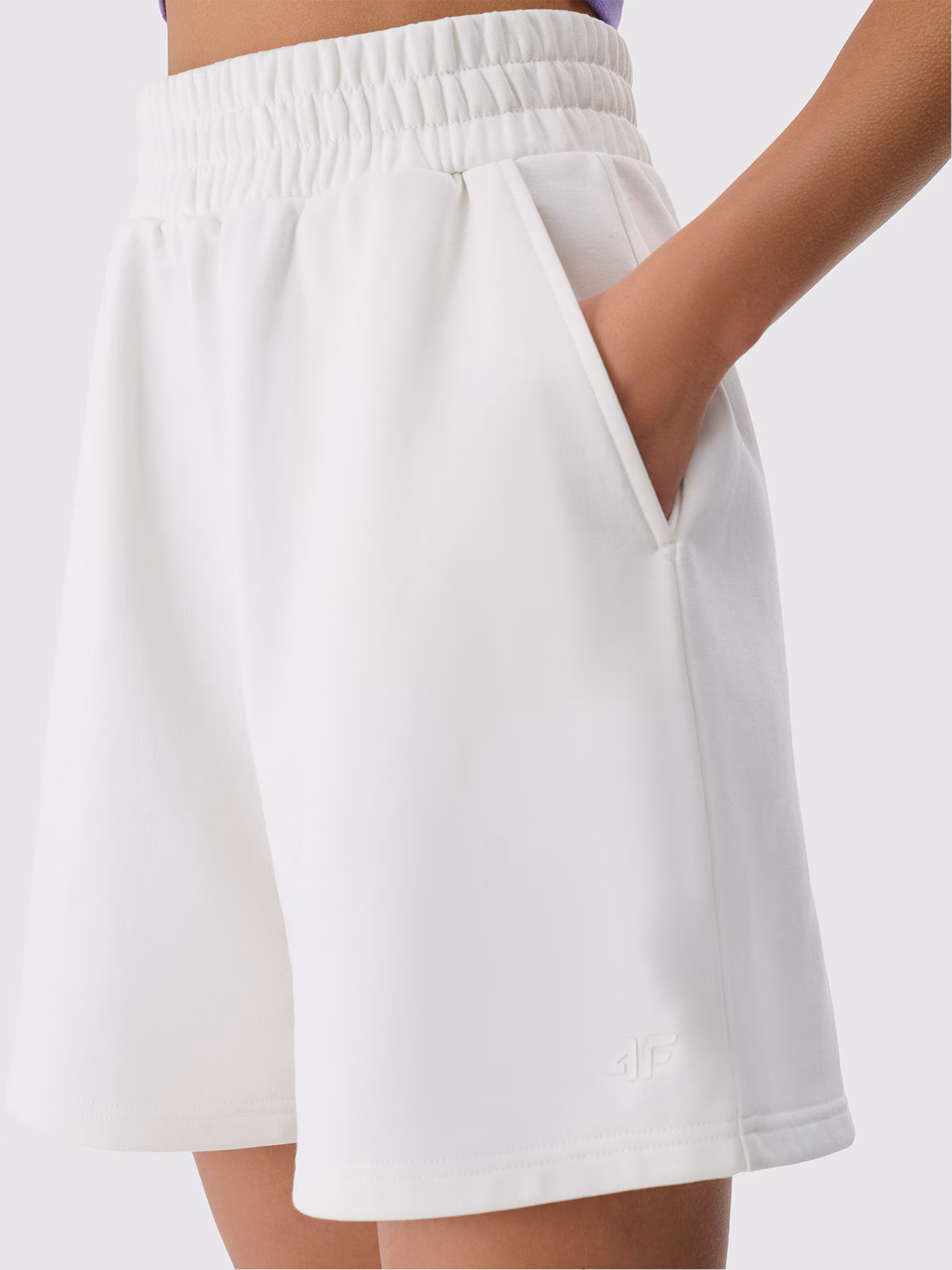 Spodenki dresowe damskie - fioletowe