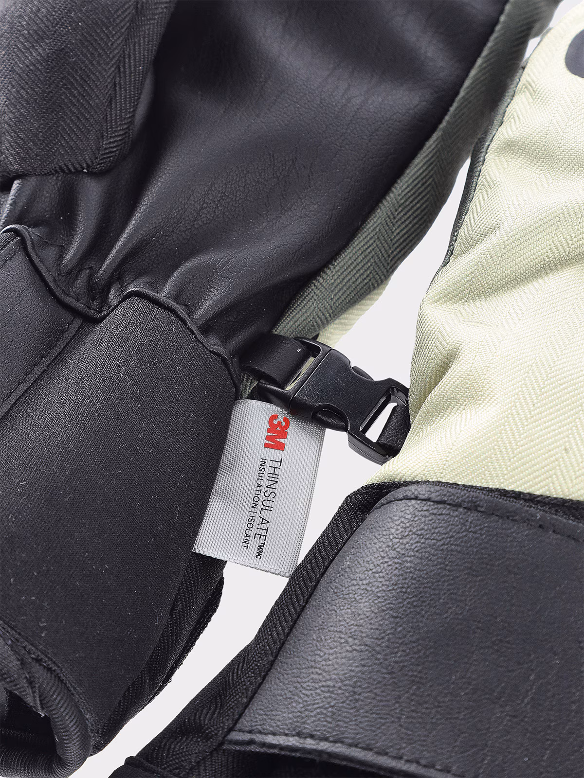 Rękawice snowboardowe Thinsulate membrana 10000 damskie - zielone