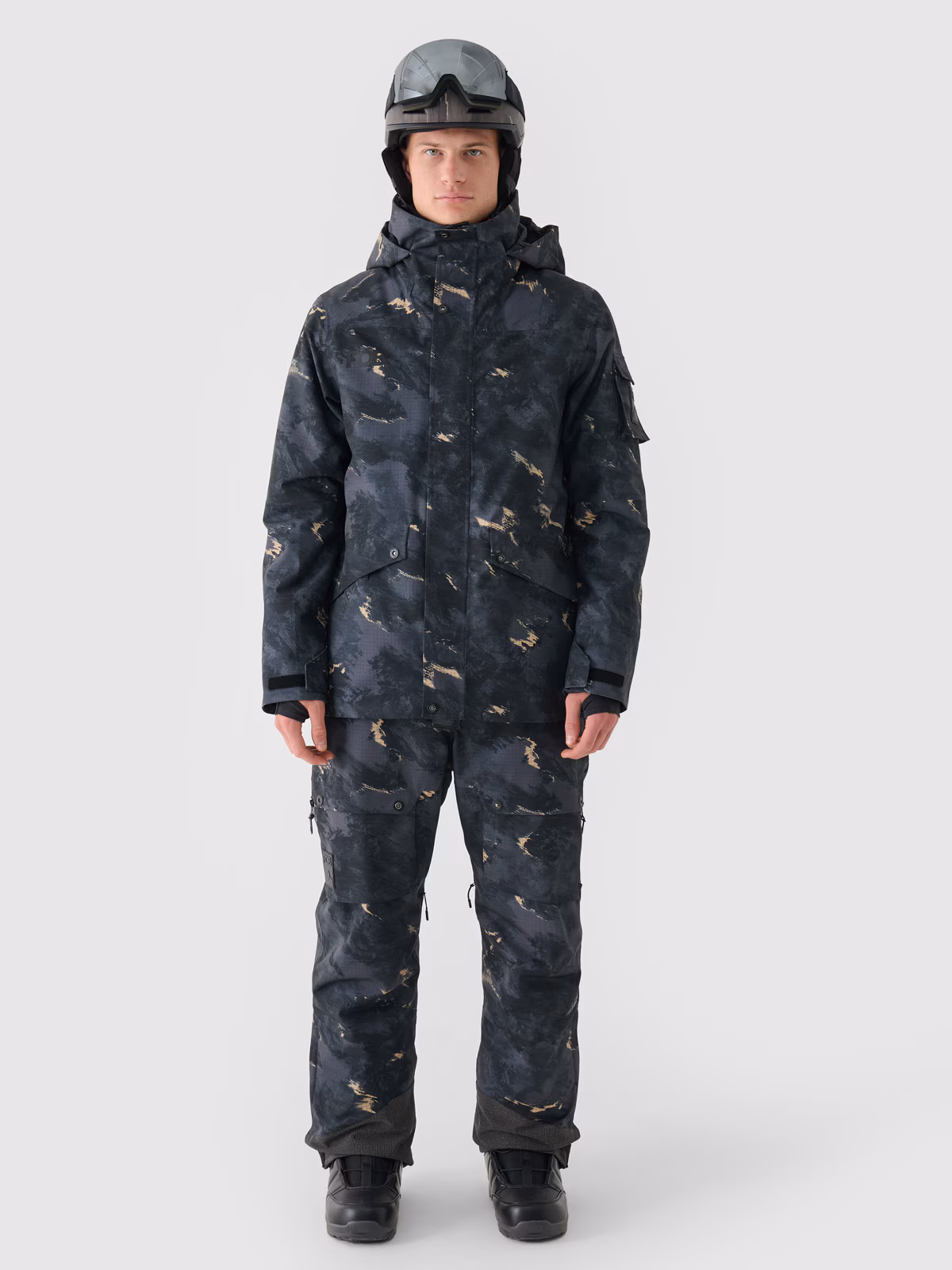 Spodnie snowboardowe membrana 10000 męskie - czarne