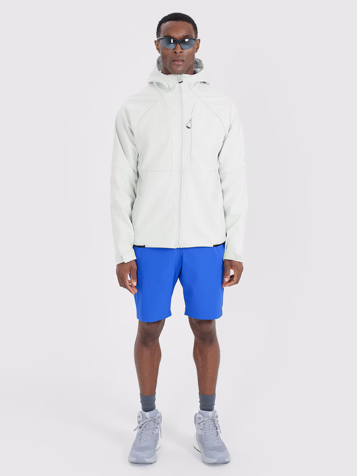 Kurtka softshell wiatroodporna membrana 10000 męska - granatowa