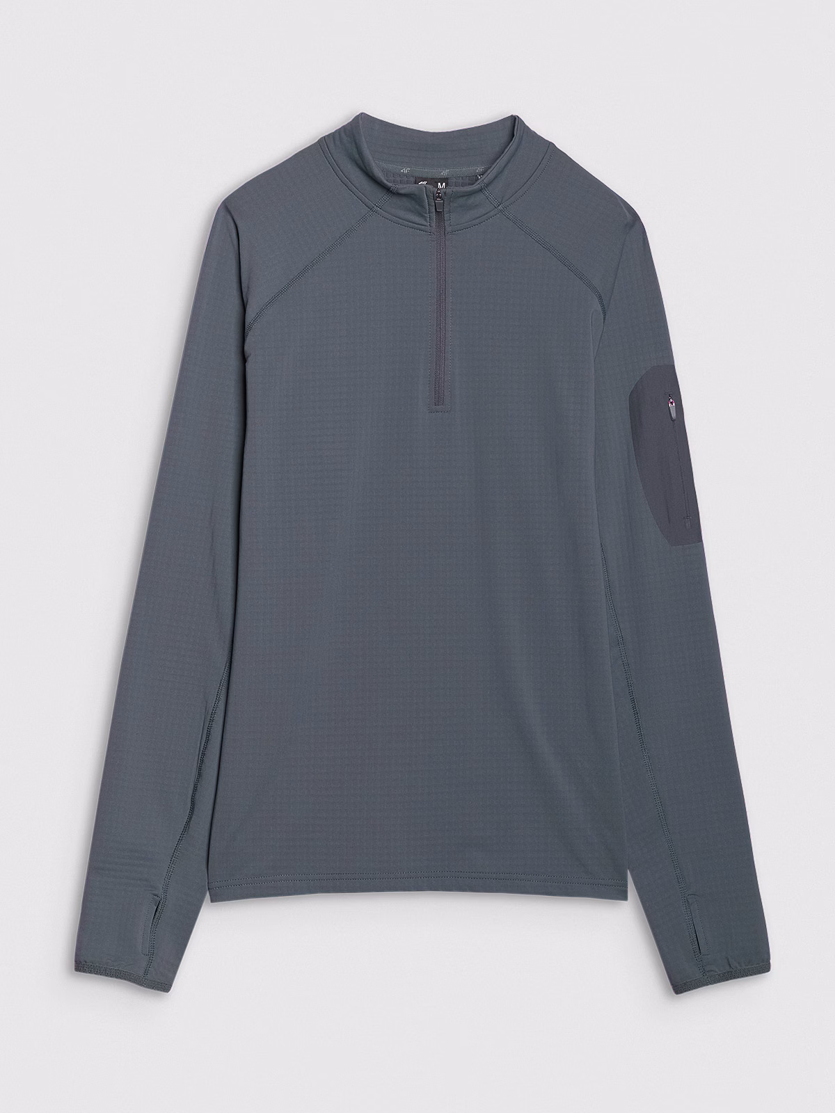 Bluza trekkingowa szybkoschnąca męska - szara