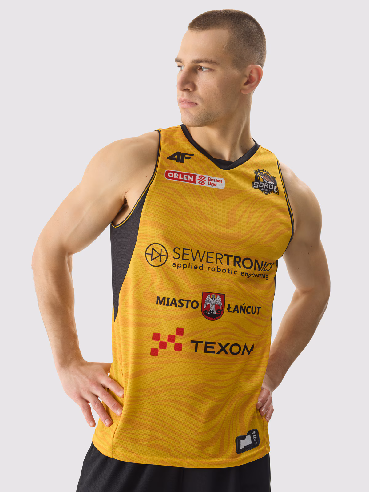 Tank top replika domowy z sezonu 2023/24 męski 4F x Sokół Łańcut - multikolor