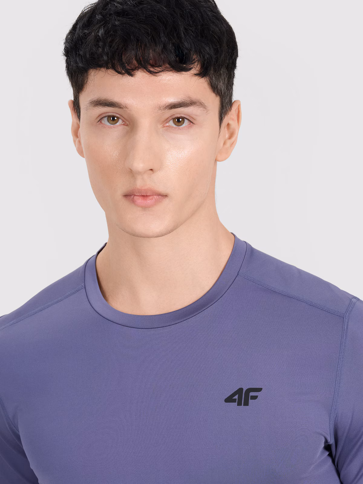 Koszulka treningowa szybkoschnąca męska - turkusowa