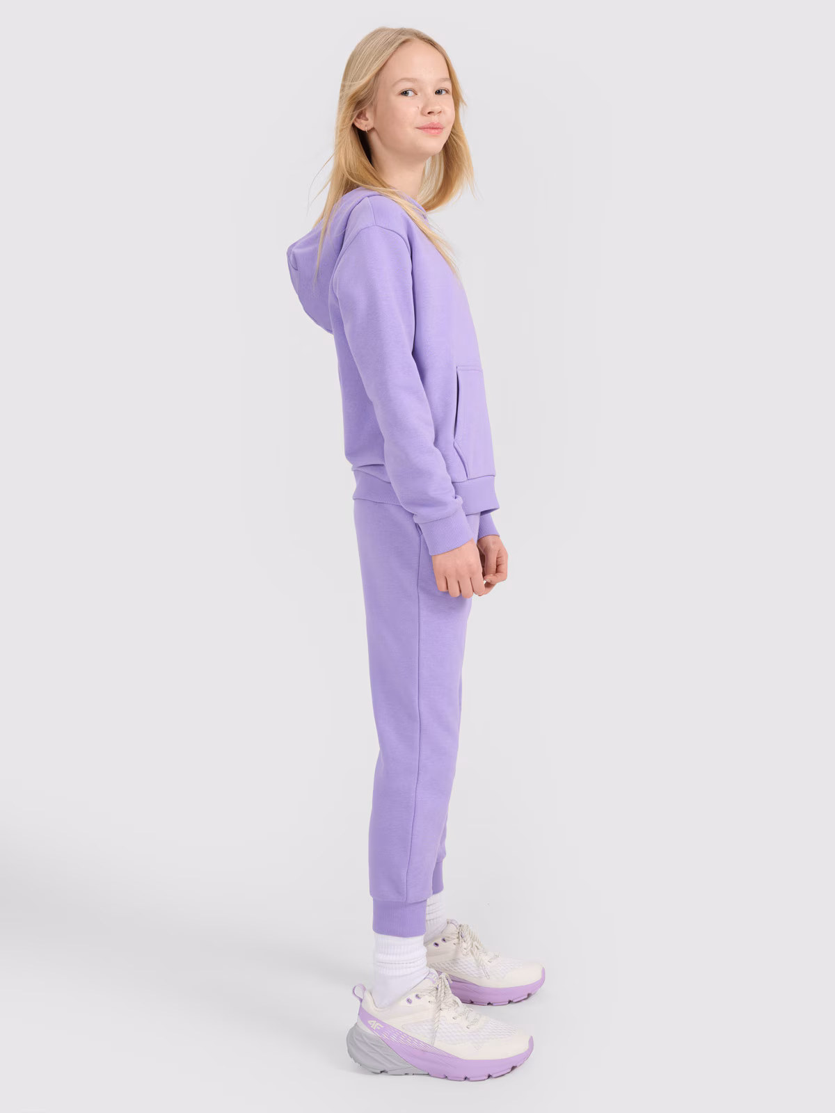 Spodnie dresowe joggery dziewczęce - różowe