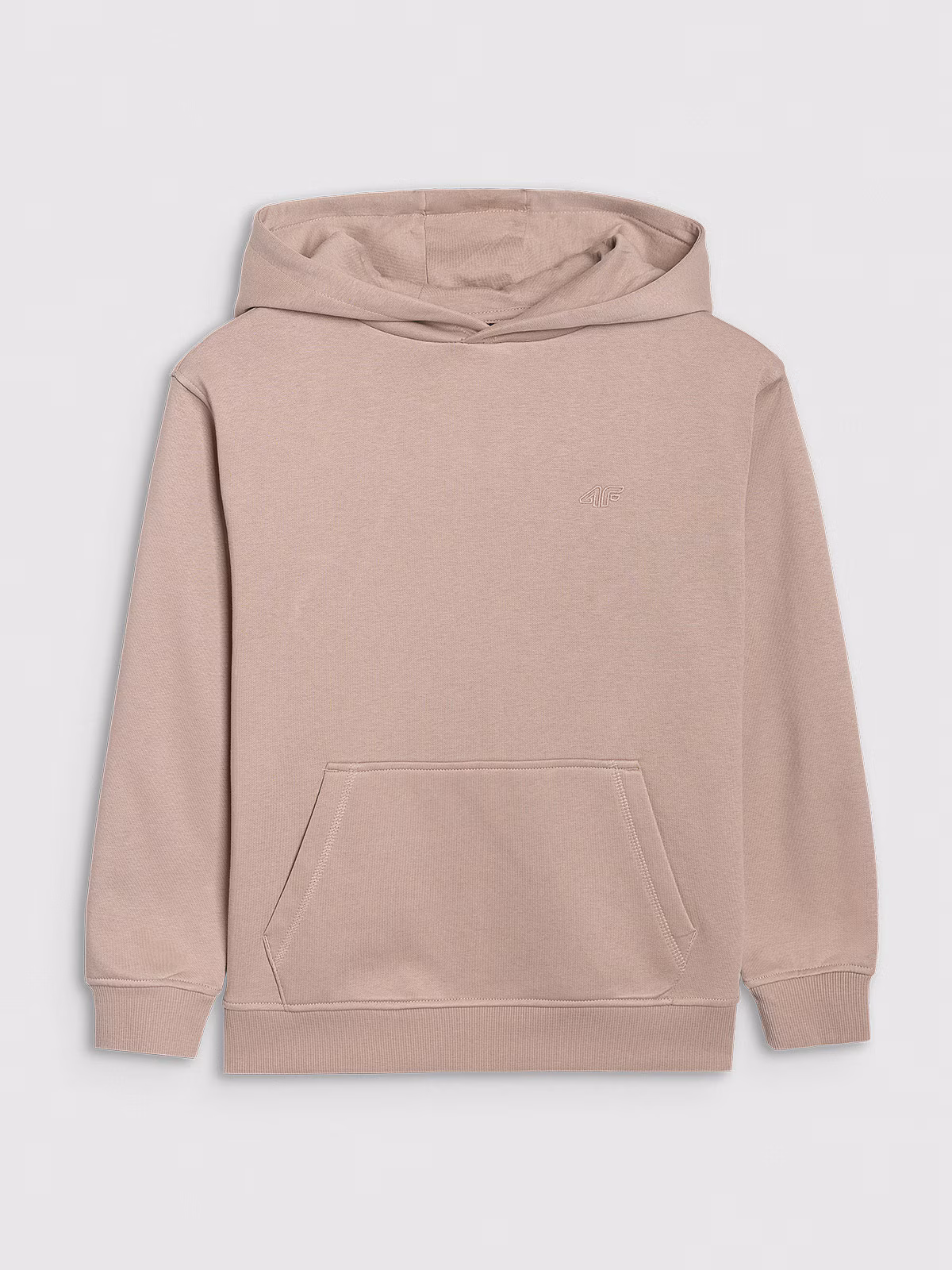 Bluza dresowa nierozpinana z kapturem dziewczęca - fioletowa