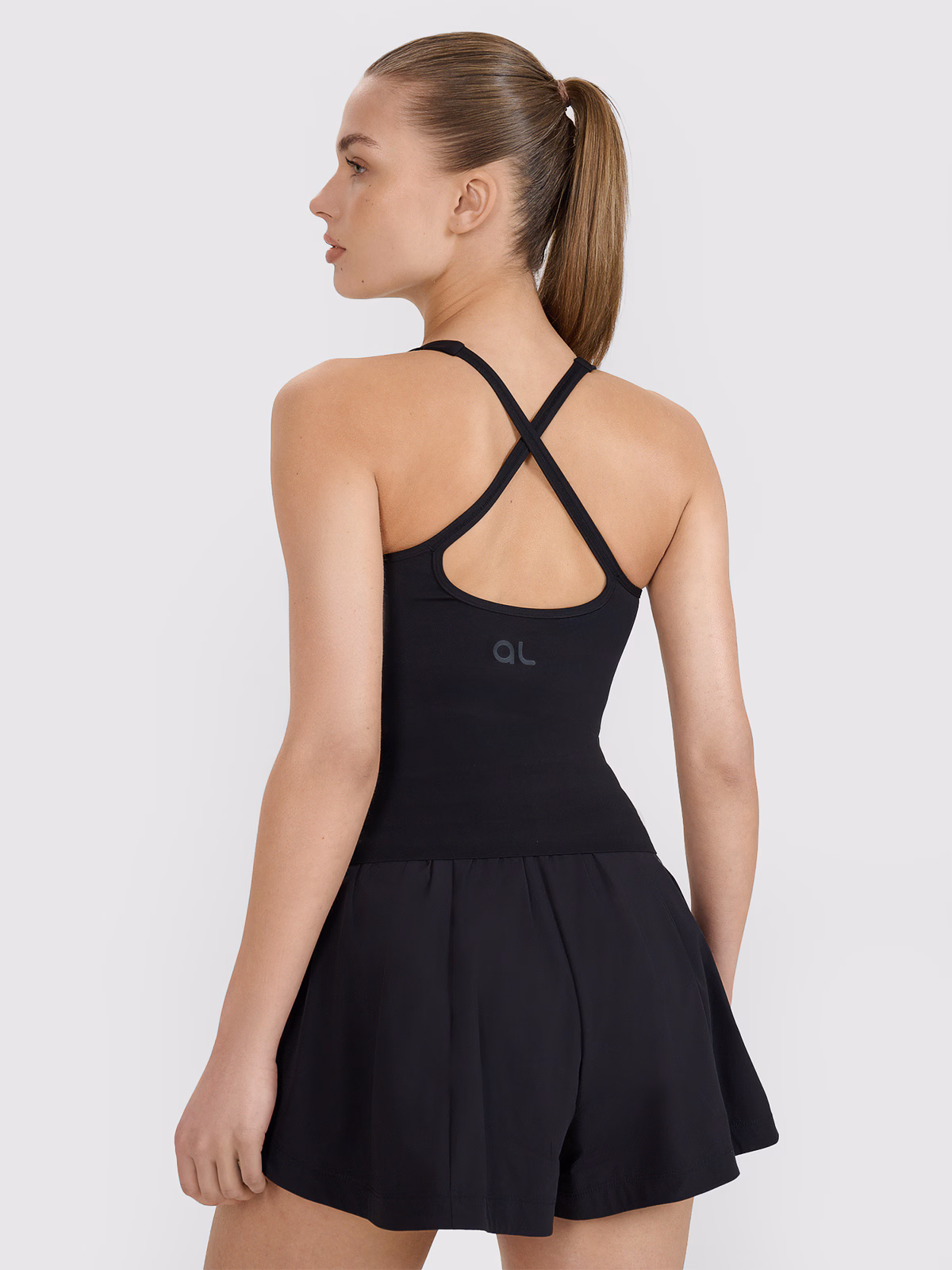 Top treningowy slim szybkoschnący damski 4F x Anna Lewandowska - czarny