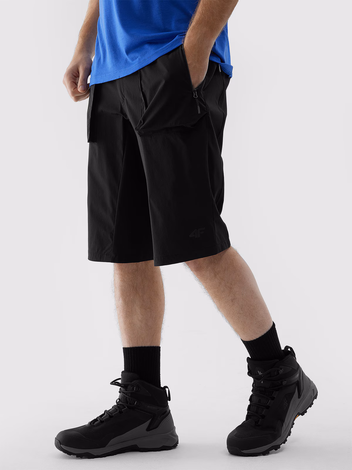 Spodenki trekkingowe 4Way Stretch męskie - brązowe