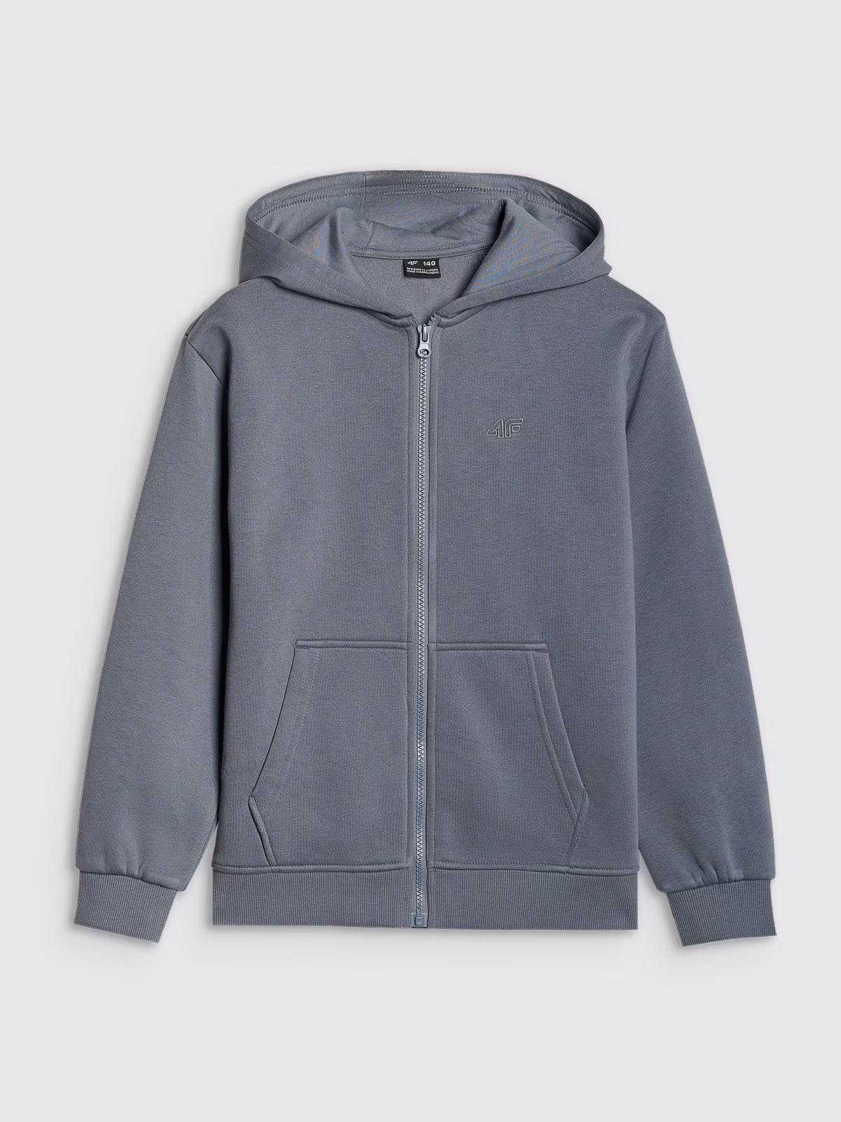 Bluza dresowa rozpinana z kapturem chłopięca - niebieska