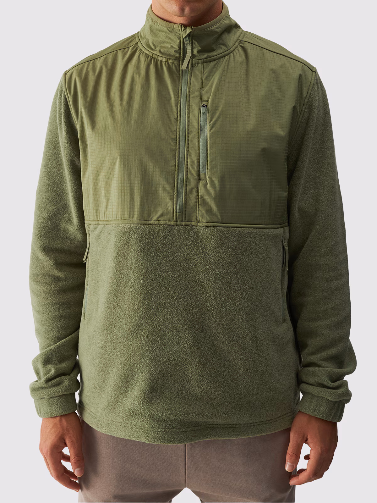 Polar ze stójką regular męski - beżowy