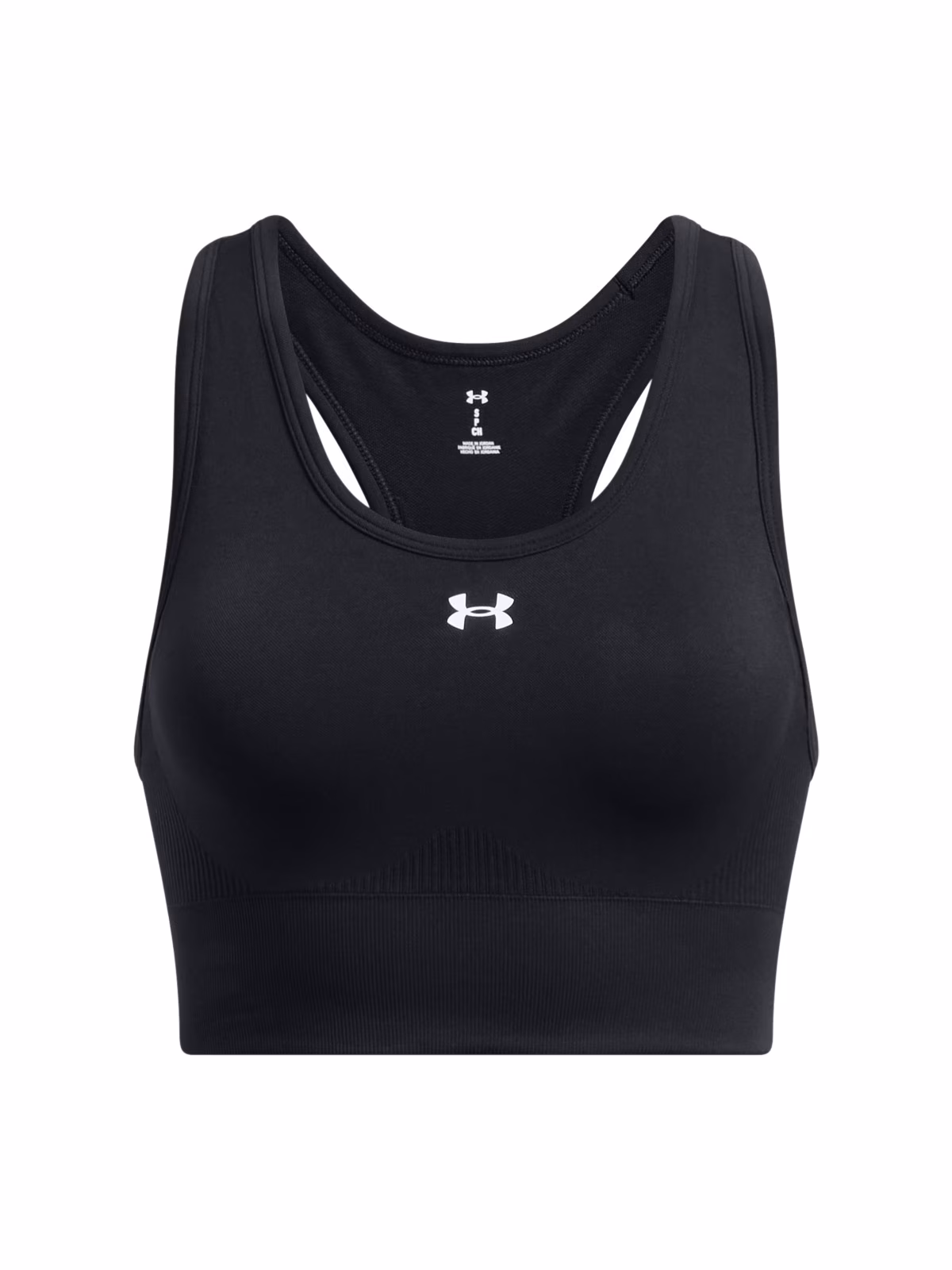Biustonosz treningowy damski Under Armour Vanish Seamless Mid Bra - czarny