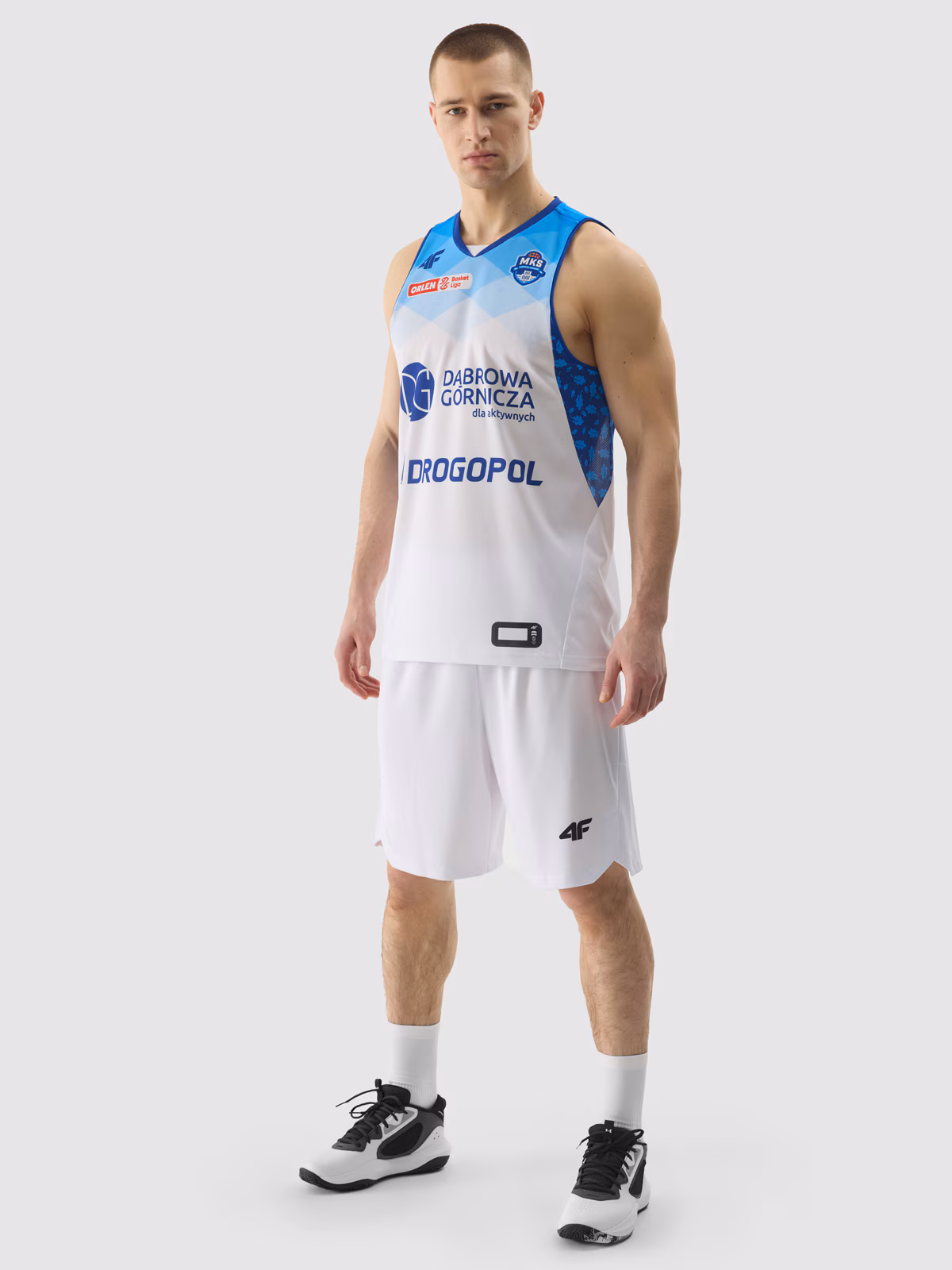 Tank top replika domowy z sezonu 2023/24 męski 4F x MKS Dąbrowa Górnicza - multikolor