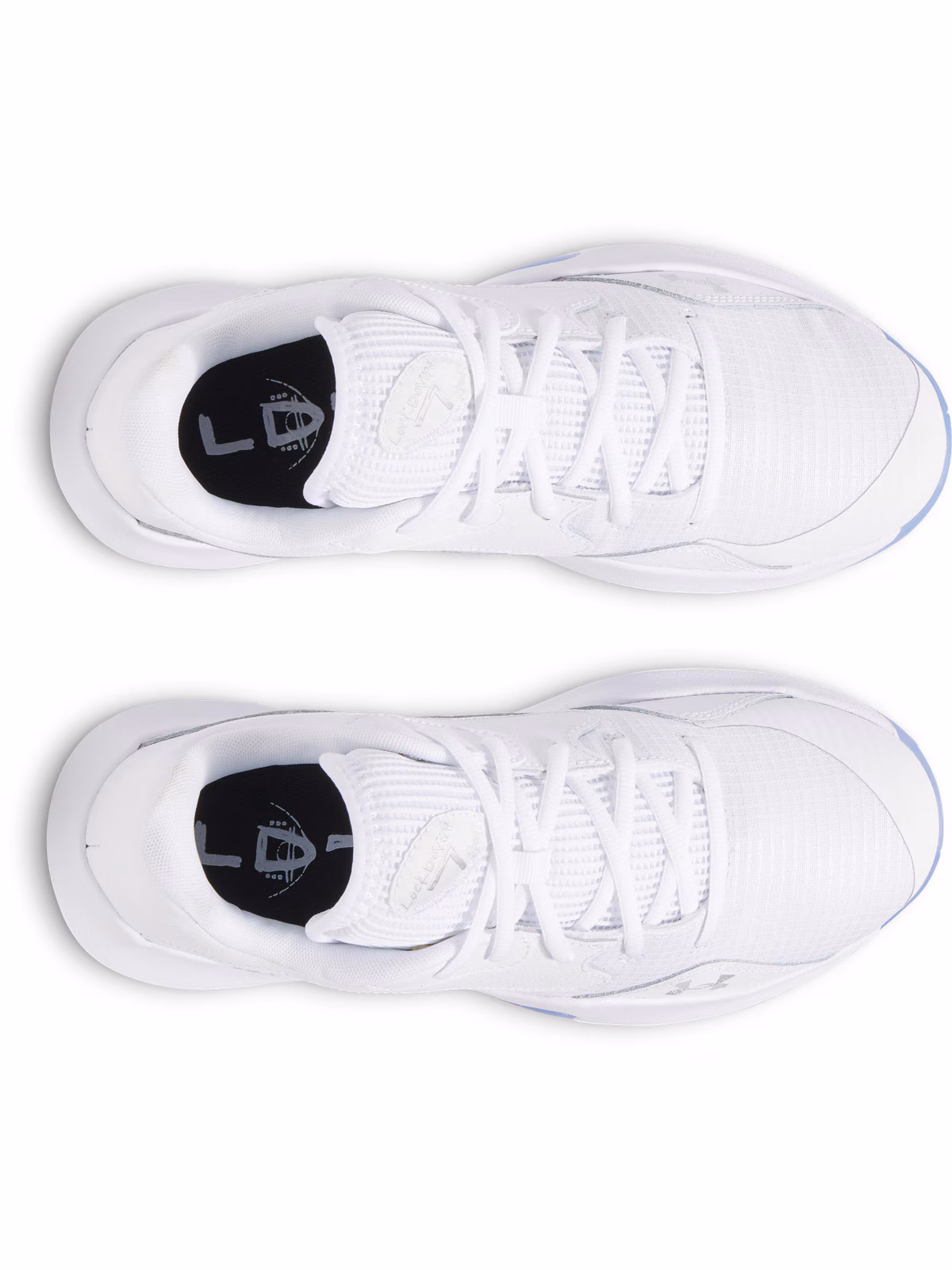 Buty do koszykówki uniseks Under Armour UA Lockdown 7 Low - białe