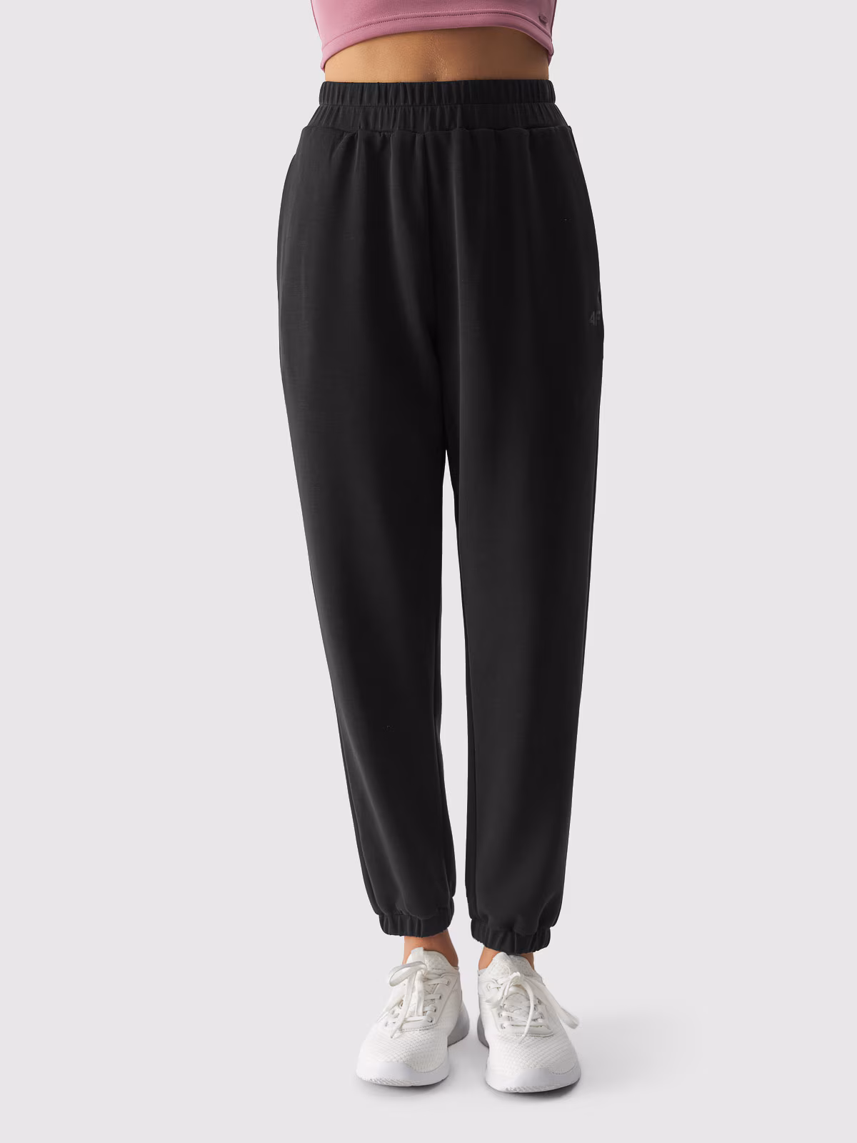 Spodnie dresowe z modalem damskie - fioletowe