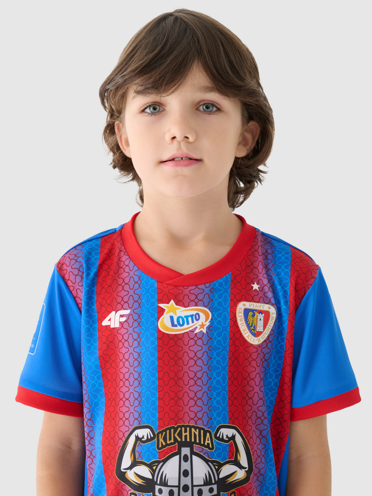 Trzecia koszulka klubowa z sezonu 2024/25 chłopięca 4F x Piast Gliwice - multikolor