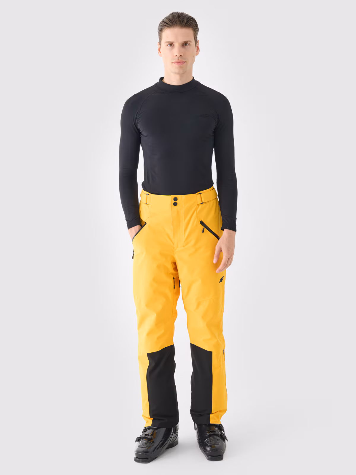 Bielizna termoaktywna bezszwowa (góra) męska - turkusowa