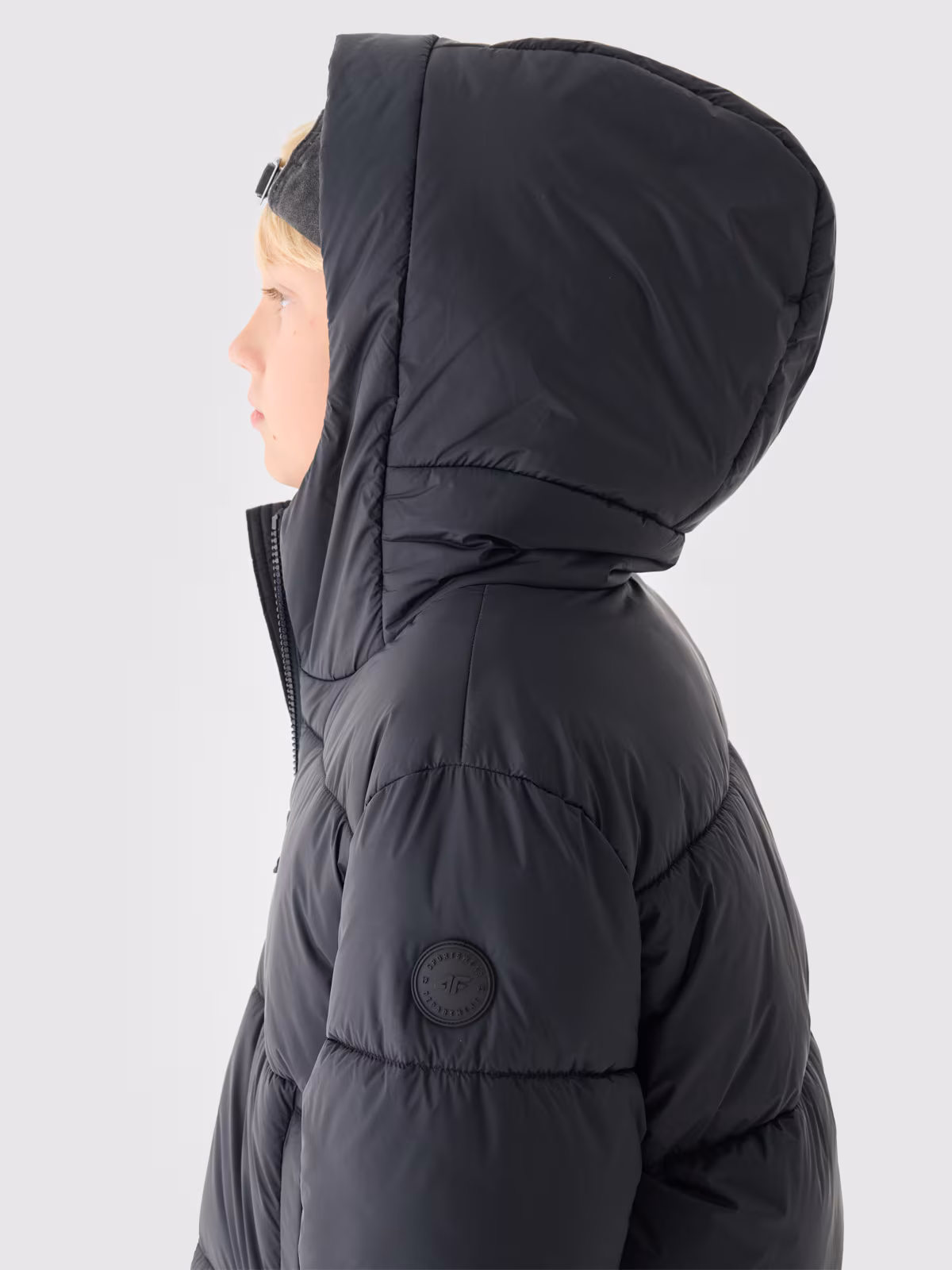 Kurtka puchowa z wypełnieniem syntetycznym chłopięca - khaki