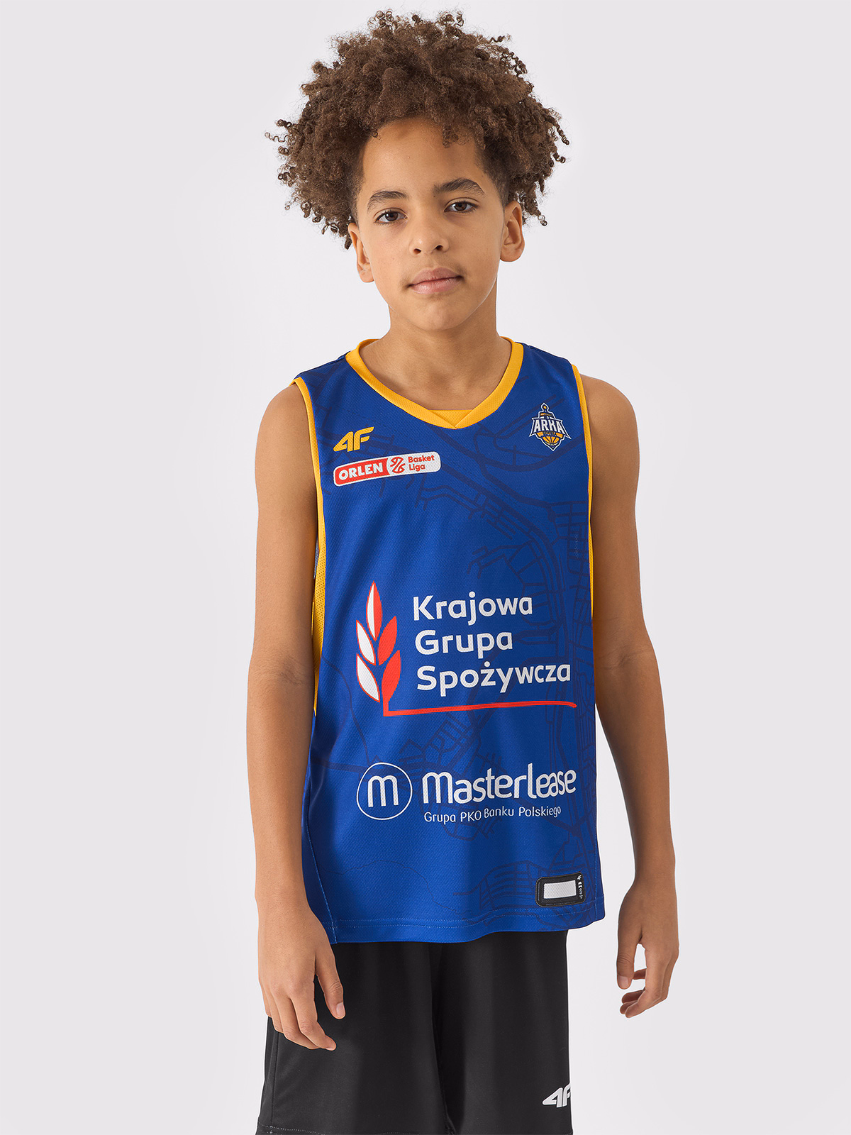 Koszulka meczowa replika wyjazdowa z sezonu 2023/24 dziecięca 4F x Arka Gdynia - multikolor