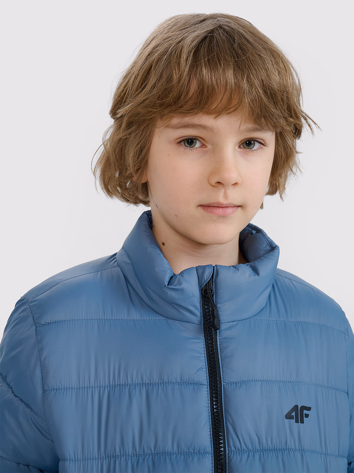 Kurtka puchowa z wypełnieniem syntetycznym chłopięca - zielona